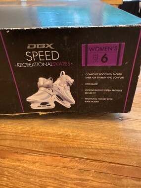 DBX Speed Recreational Ice Skates Women's Size 6